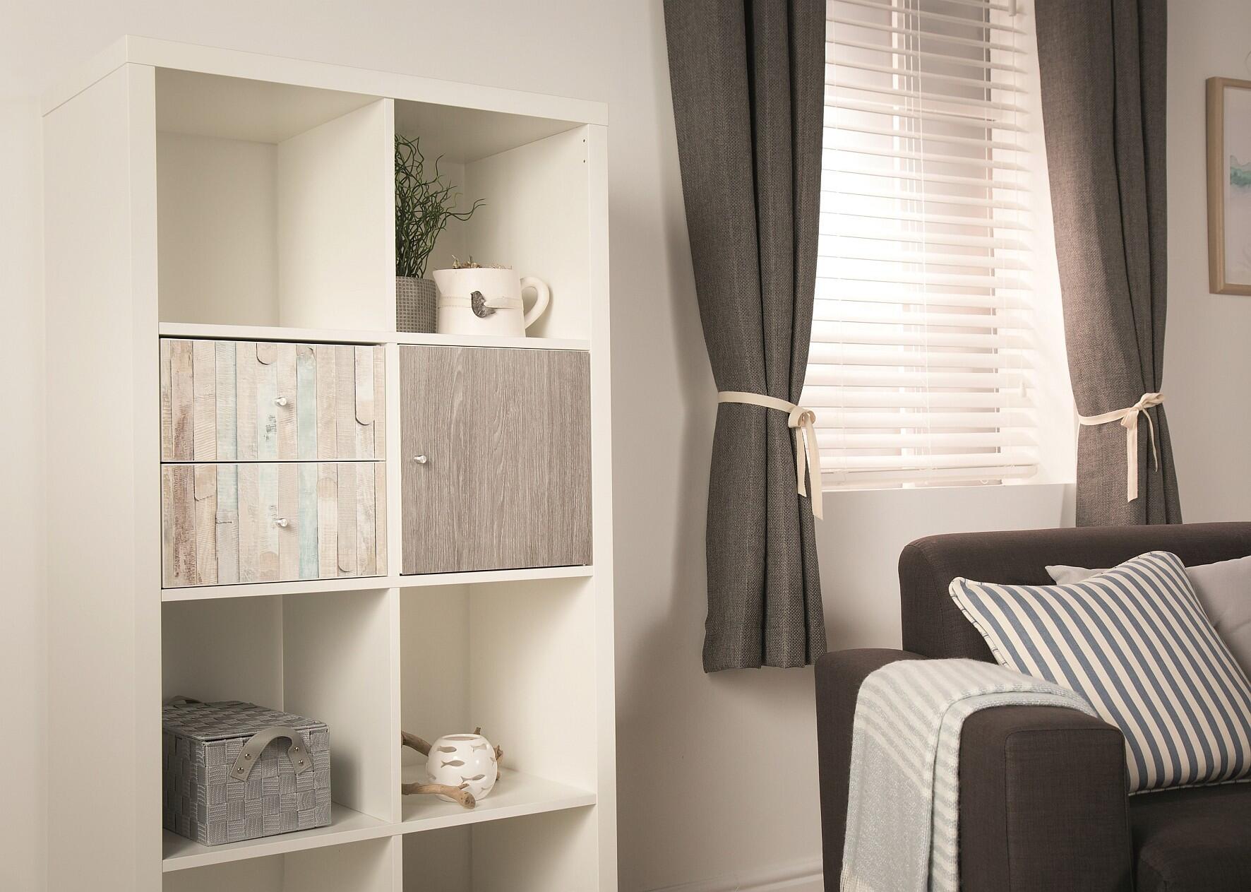 Adhésif décoratif SAINT HONORE Effet bois chêne, sheffield gris perle l.0.9 x L. - 3