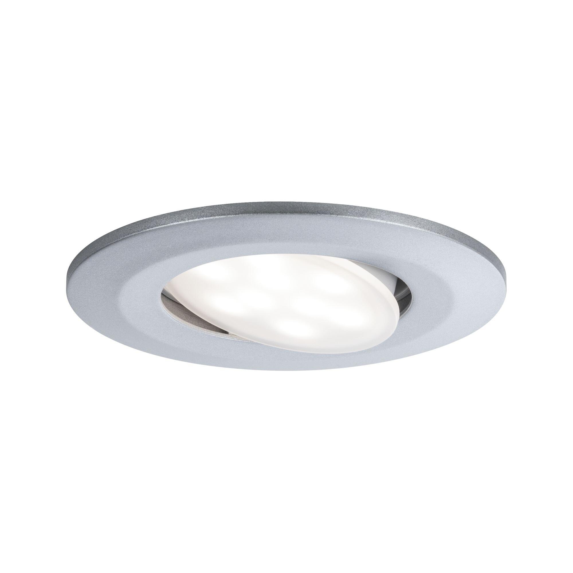 Kit 10 spots à encastrer orientables Calla module LED IP65 4000K PAULMANN alu - 3