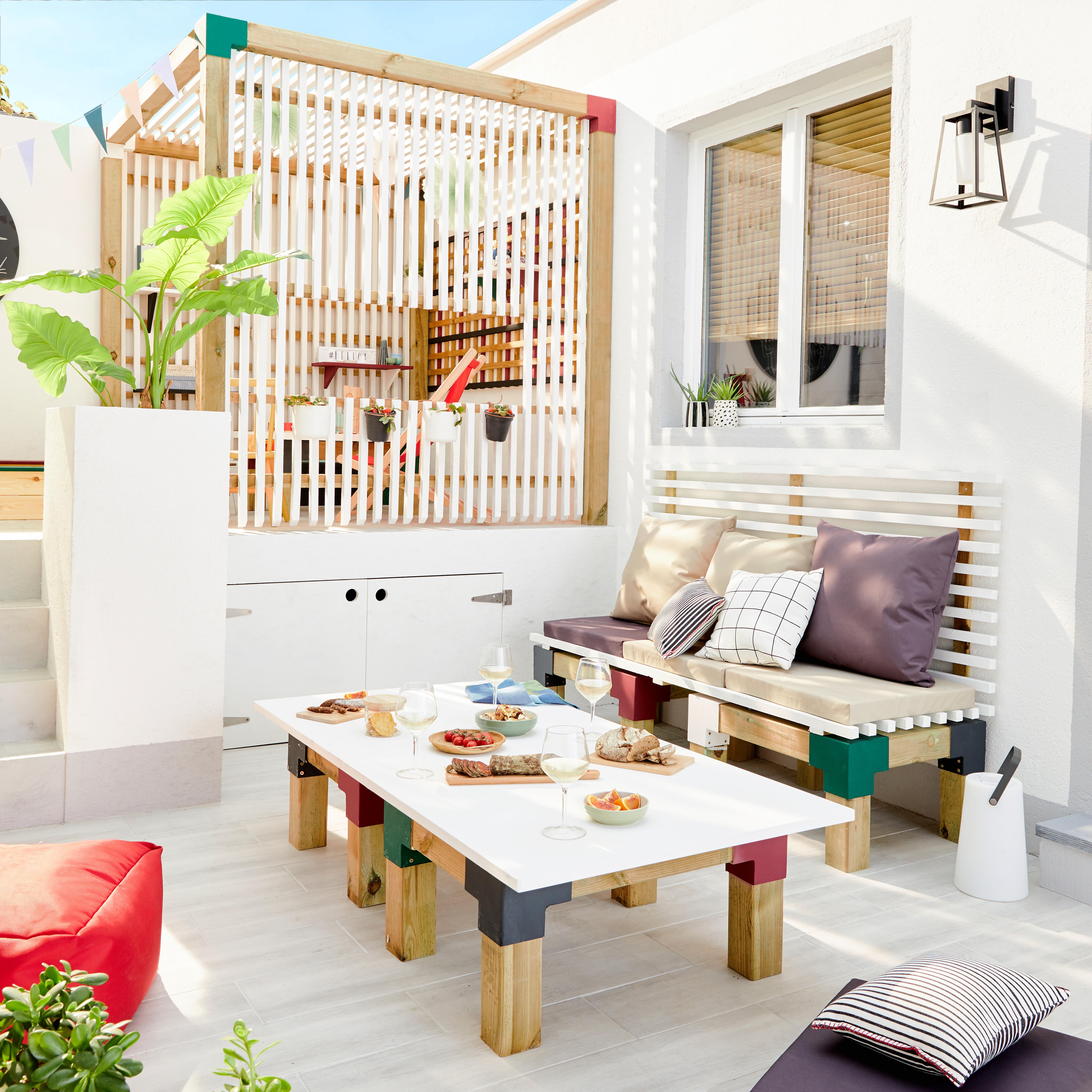 Pot plastique à réserve d'eau LECHUZA Diam.22.0 L.21.0 x l.21.0 x H.20.0 cm blan - 4