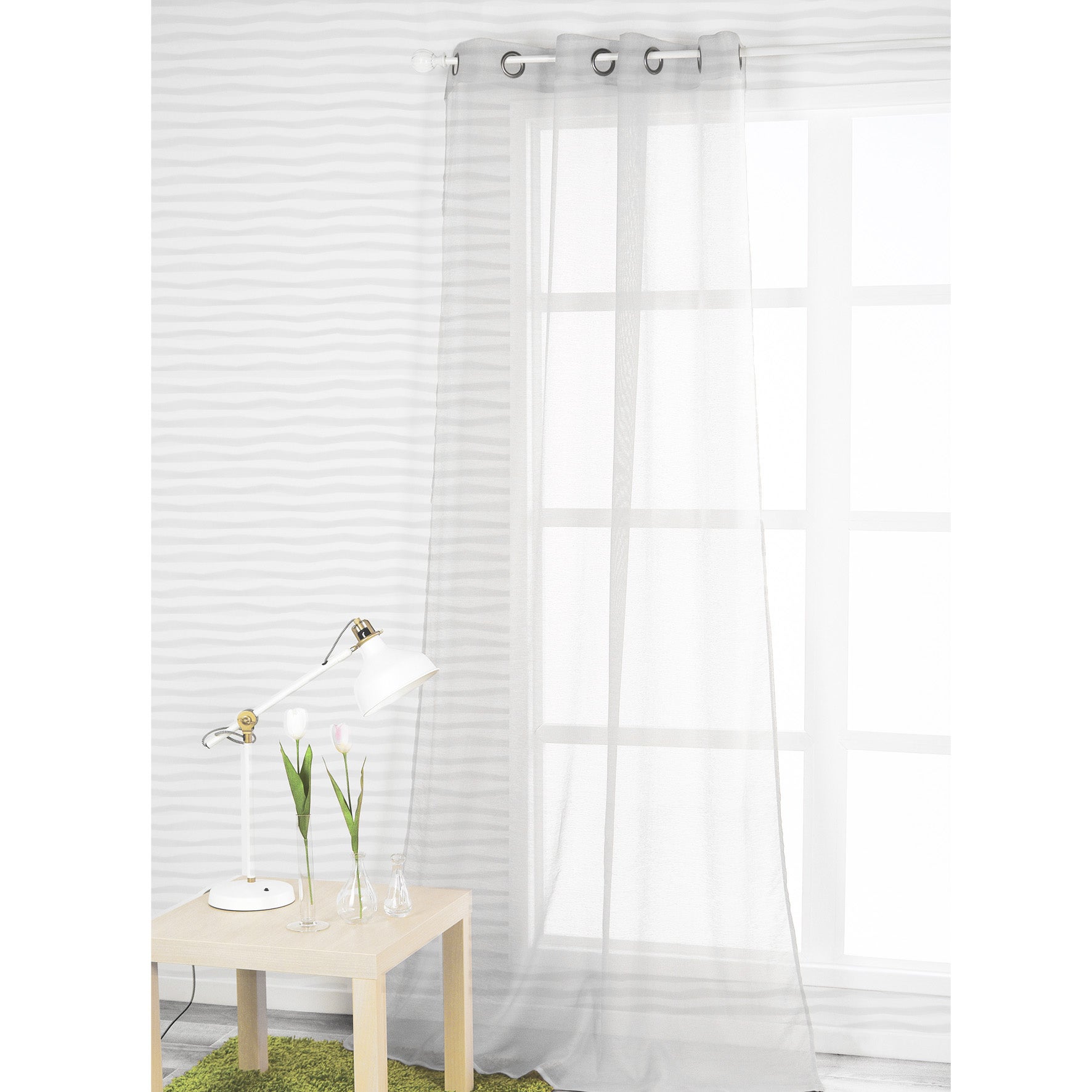 Voilage tamisant, Dolly, blanc H.240 x l.140 cm - 3