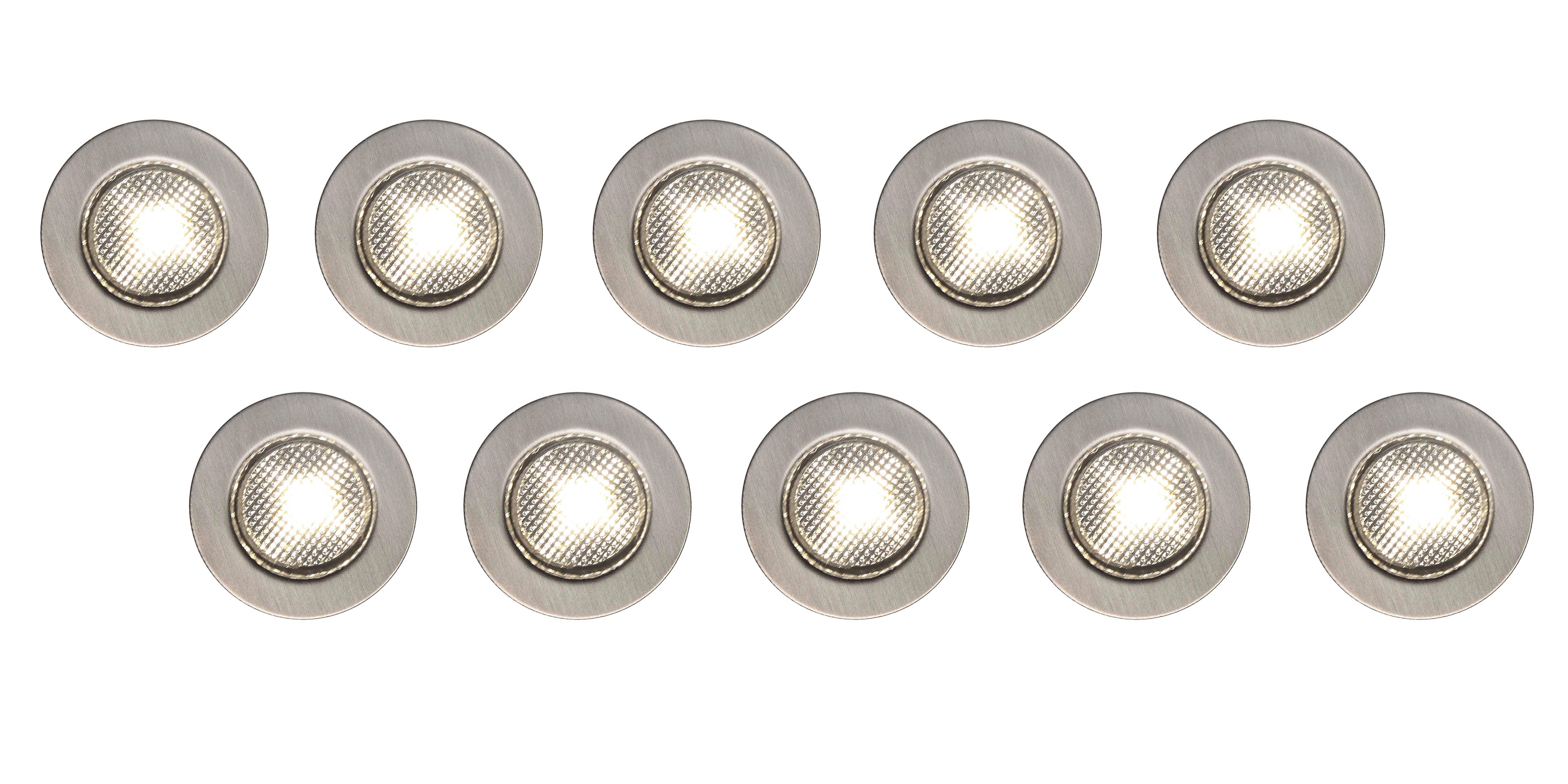 faretto da incasso con fonte luminosa fisso Modulo LED INSPIRE COLORADO grigio  Ø 3 cm Luce bianco freddo - 12