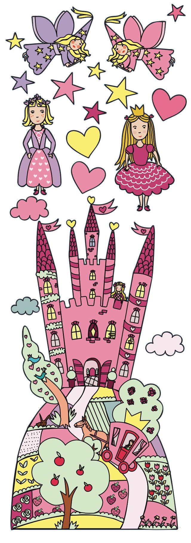 Sticker Il était une fois 24 cm x 68 cm | Leroy Merlin