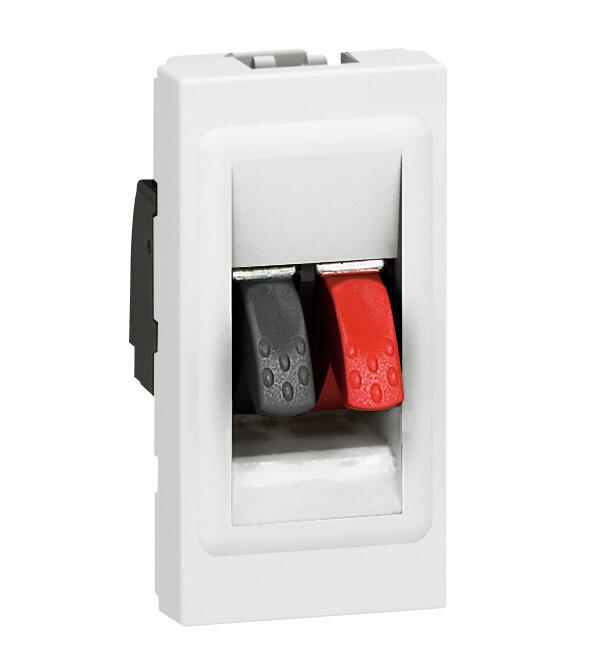 Prise haut-parleur étroit à assembler Mosaic, LEGRAND blanc