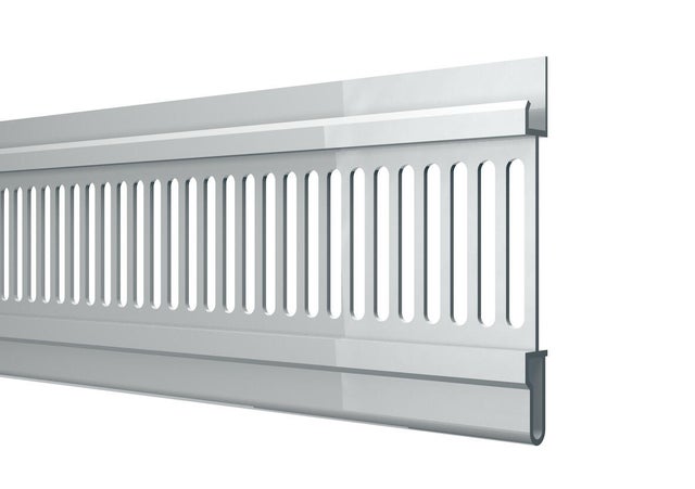 Grille de ventilation de toiture pour sous toit blanc pvc L.3 m