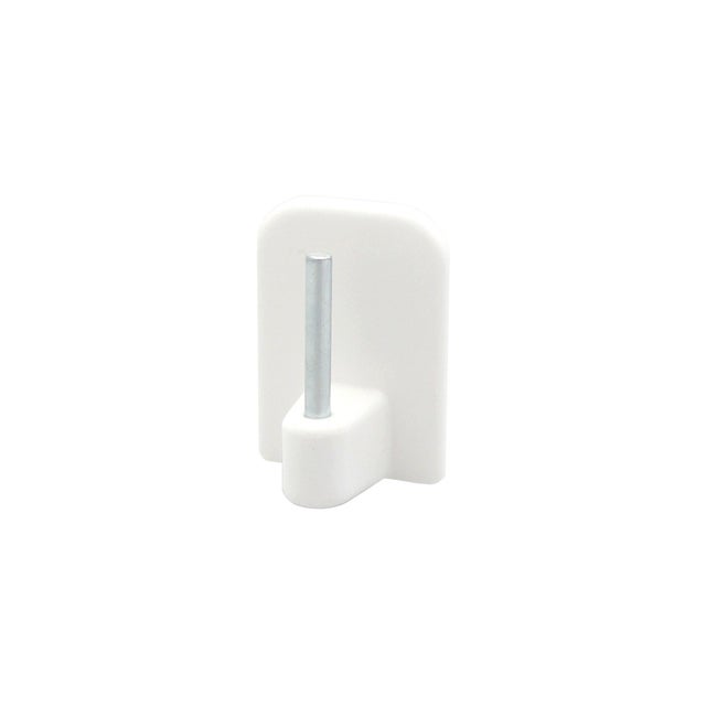 Support adhésif pour tringle à rideau Maya Diam. 10mm blanc brut
