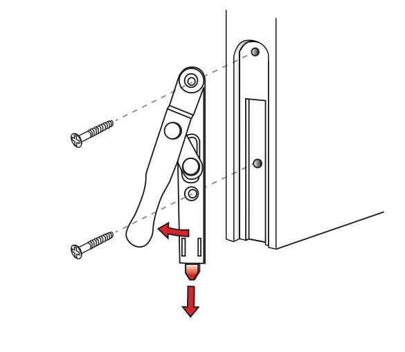 Verrou à levier pour serrure multipoint encastrée, FERCO gris - 2