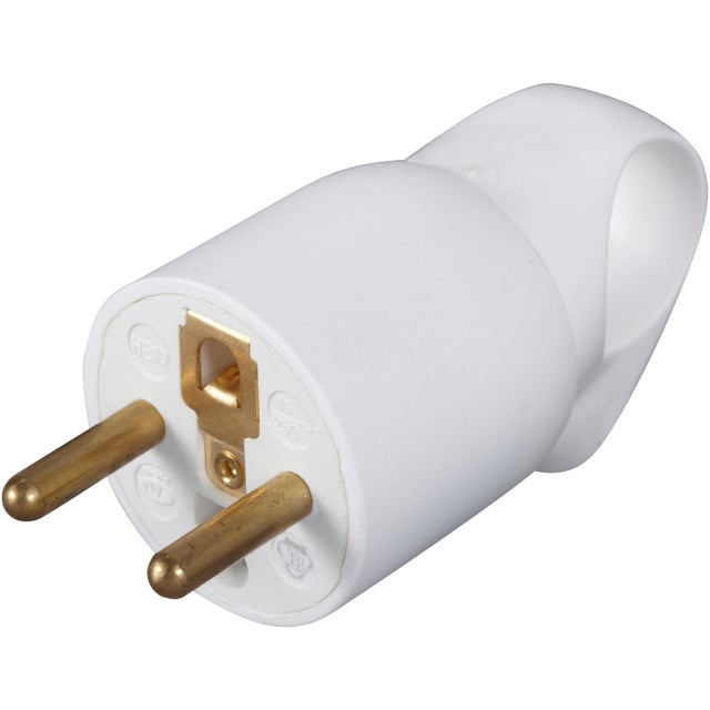 Fiche électrique mâle 2p+t, 16 A, LEGRAND