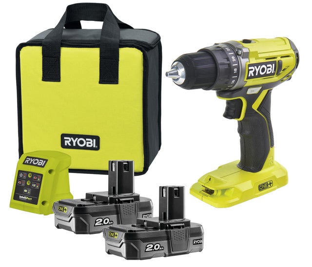 Perceuse sans fil 18 V RYOBI R18dd2-220s, 40 Nm + 2 batteries 2Ah