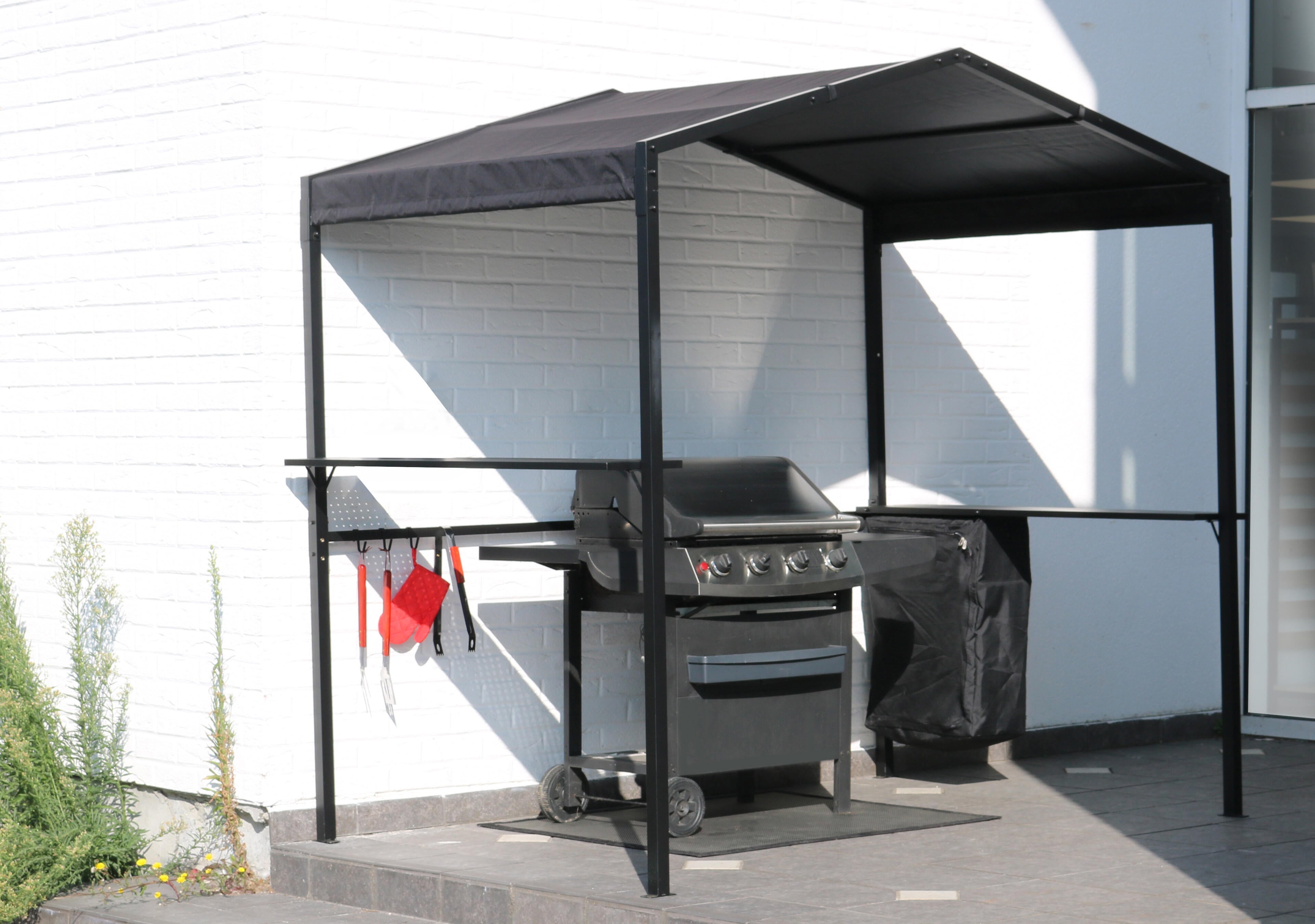 Tonnelle autoportant Solys acier gris anthracite, 3 m² | Leroy Merlin