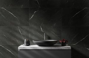 Dalle murale PVC Dumawall+ noir Sicilia DUMAPLAST L.65 x l.37,5 cm x Ep.5 mm