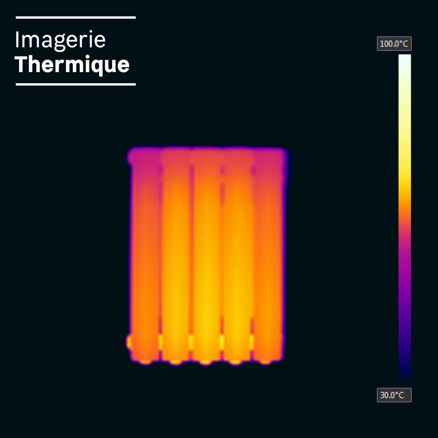 Radiateur électrique à inertie fluide 1000 W SAUTER Orosi horizontal blanc - 7