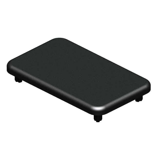 Embout de poteau aluminium pour clôture Klos up! noir, l.8 x P.5 x H.1.2 cm