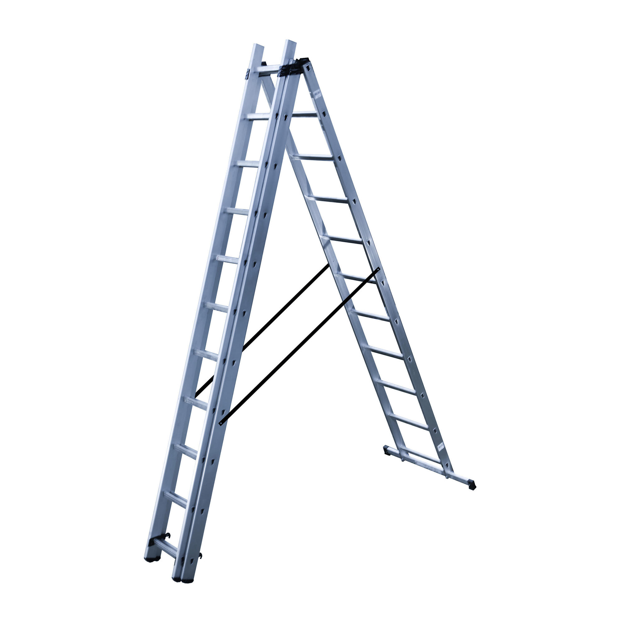 Escalera transformable hailo 33 peldaños 6,82m altura máxima