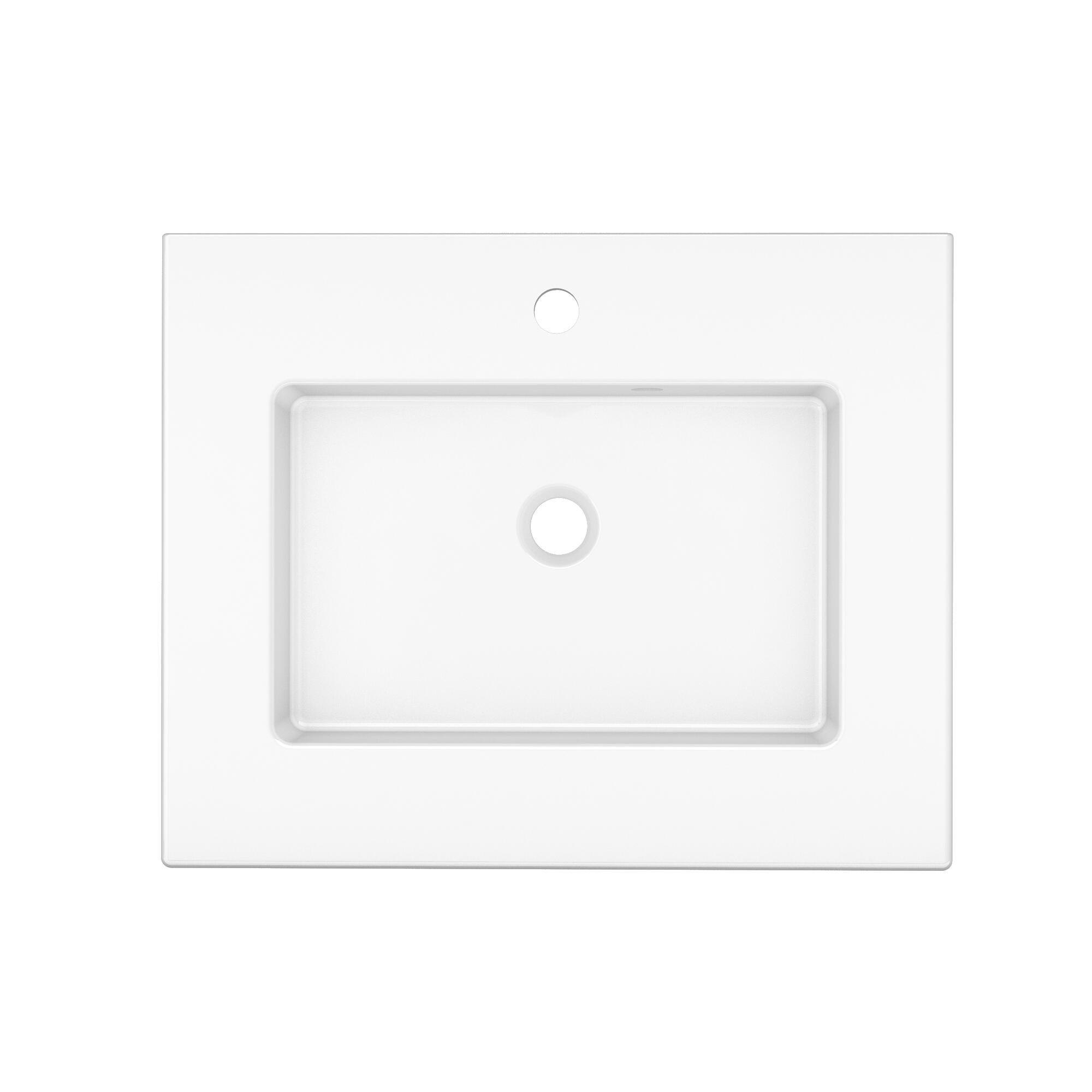 Moon céramique blanc Brillant l.61 x P.49 cm - 2