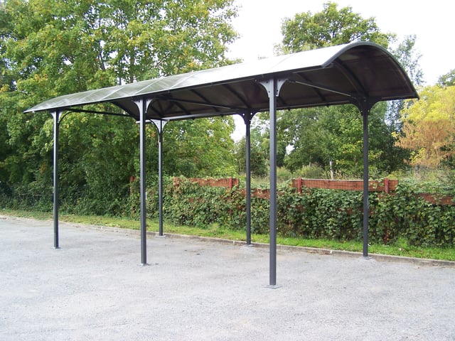 Carport Alu HABRITA Car 3676 alcc 27.51 m² Long.765 x Larg 362 x H296/360 cm