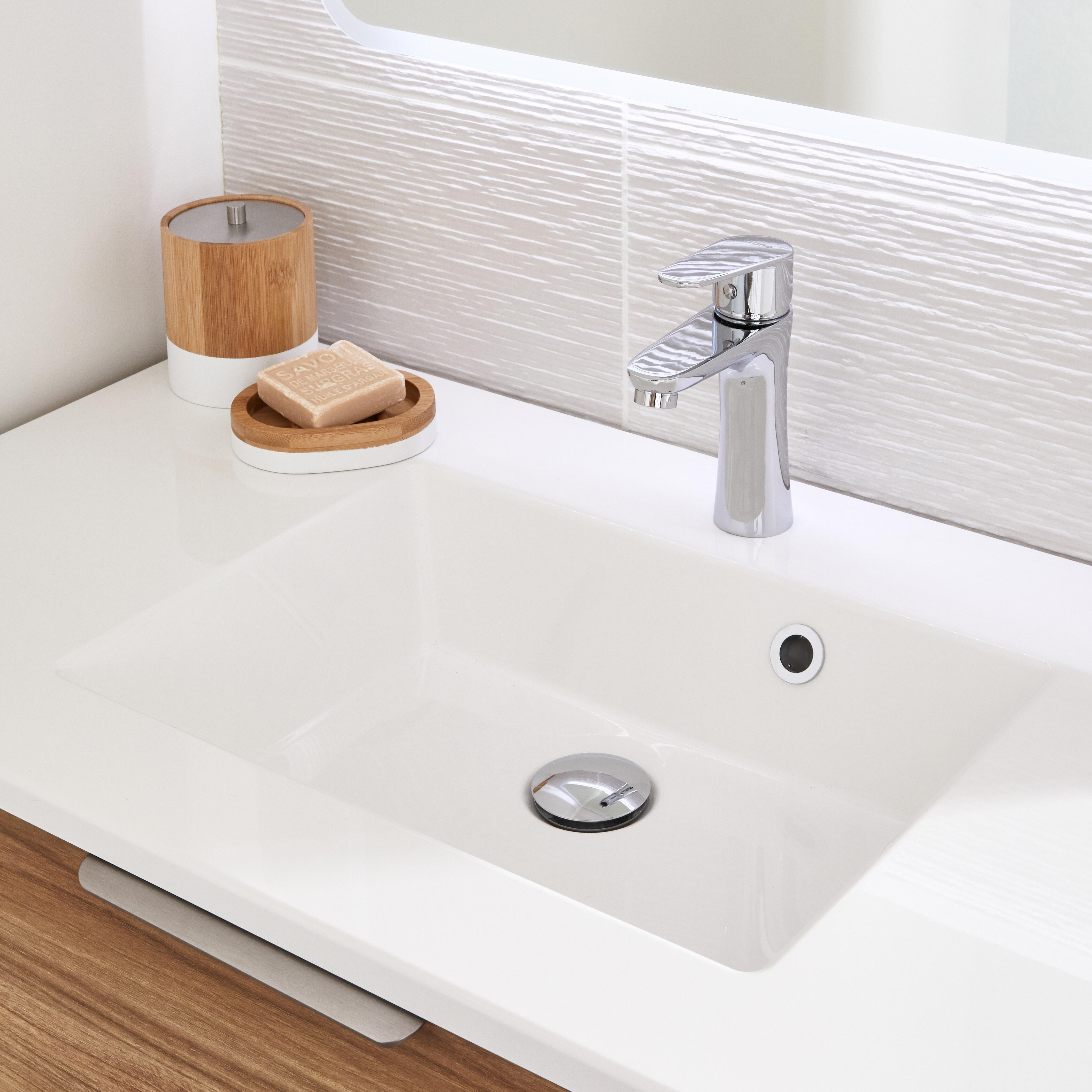 Poignée de meuble INSPIRE Neo chrome brossé l.20 - 3