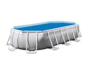 Bâche à Bulles Intex 5,40x2,55m | Pour Piscine Rectangulaire | Épaisseur 270 Microns | Grise Renforcée