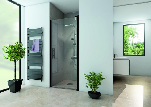 Porte de douche pivotante produit sans finition 90 cm, Adena