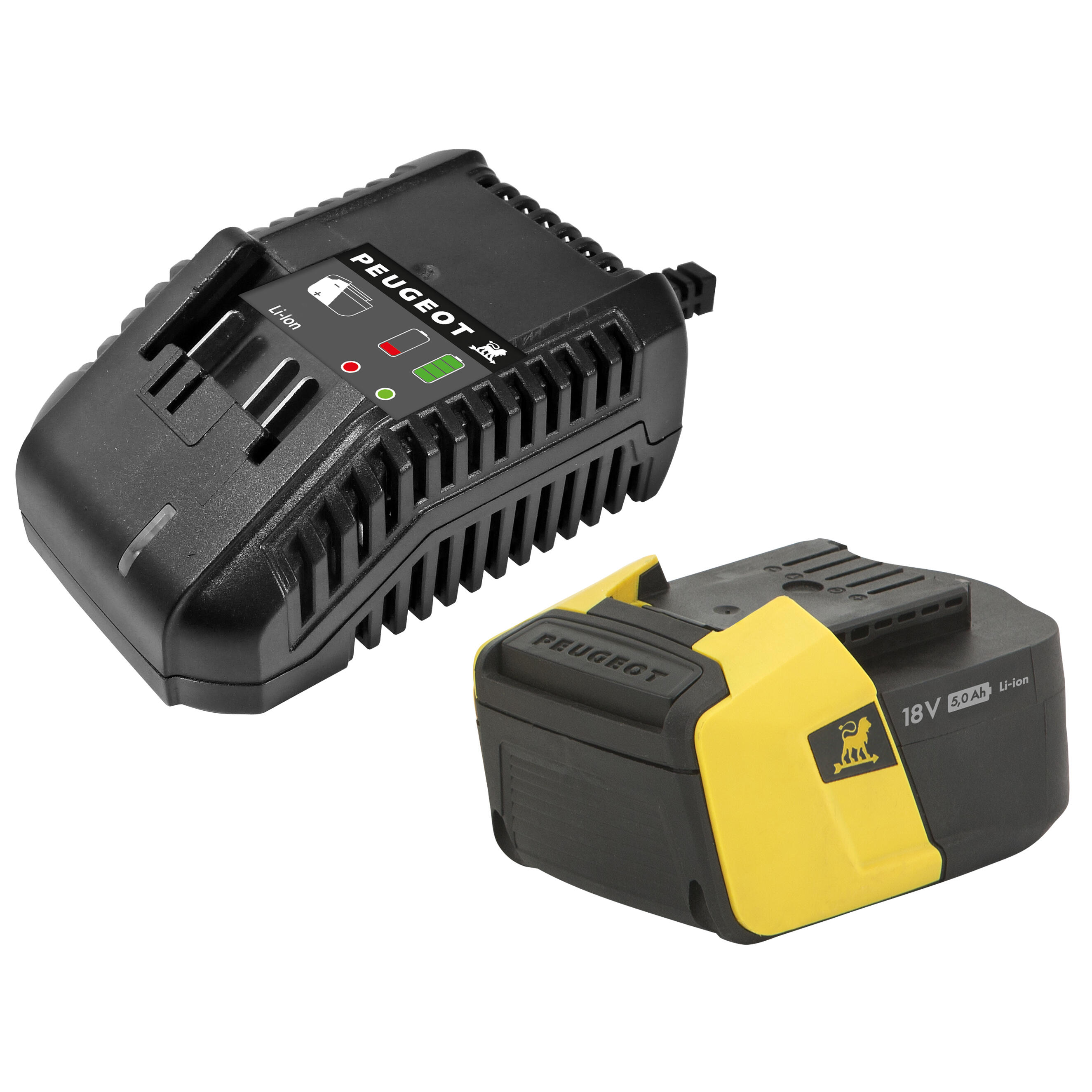 Kit bateria 5ah 18v + cargador peugeot