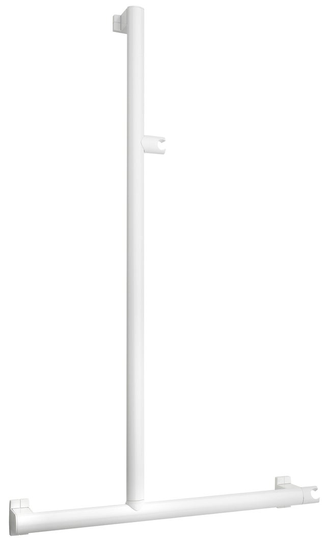 Barre de douche, avec barre d'appui blanc, GODONNIER 149021