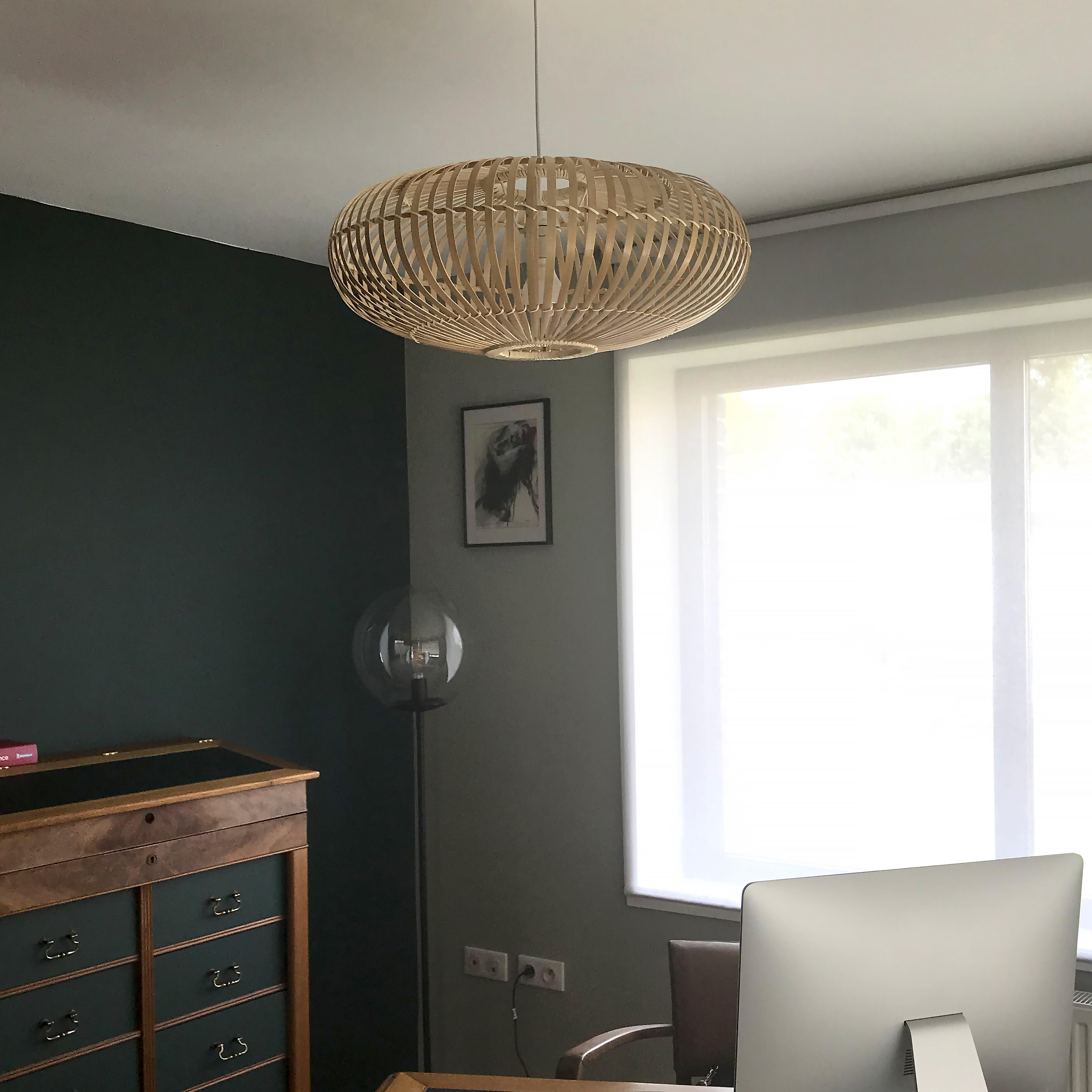 Suspension Manille bambou, beige, Diam.60 cm, E27 - 4