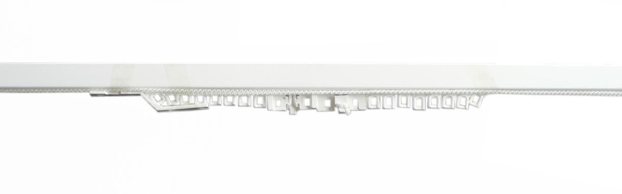 Rail De Rideau Mural En Aluminium Blanc, Courbes Saillantes De 22 Cm