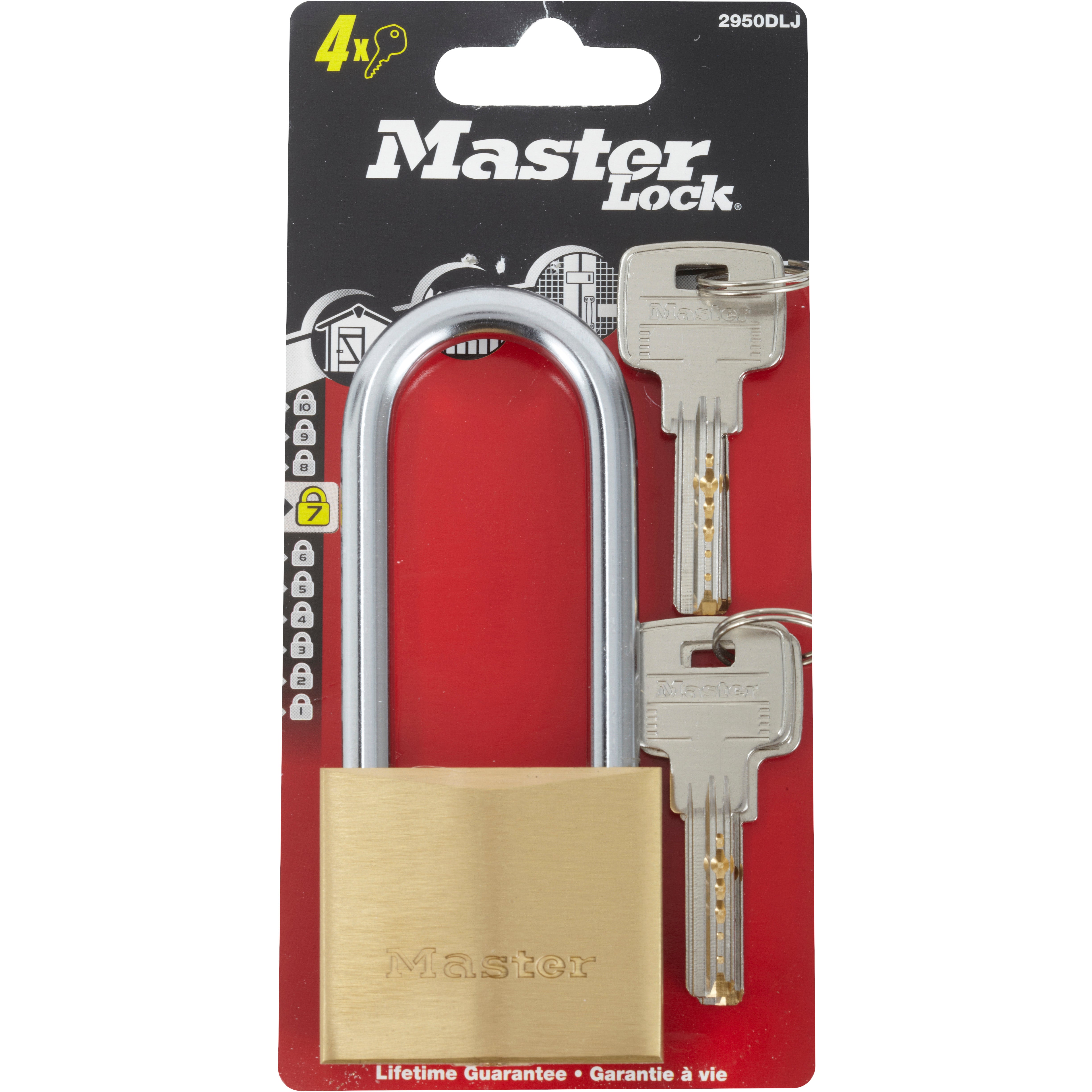 Cadenas avec clé MASTER LOCK laiton, l.50 mm - 5