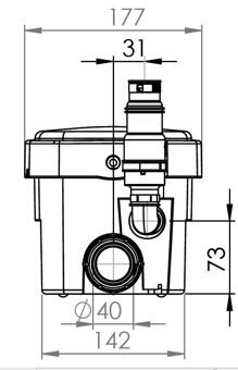 Pompe de relevage SFA Sanipompe douche - 4