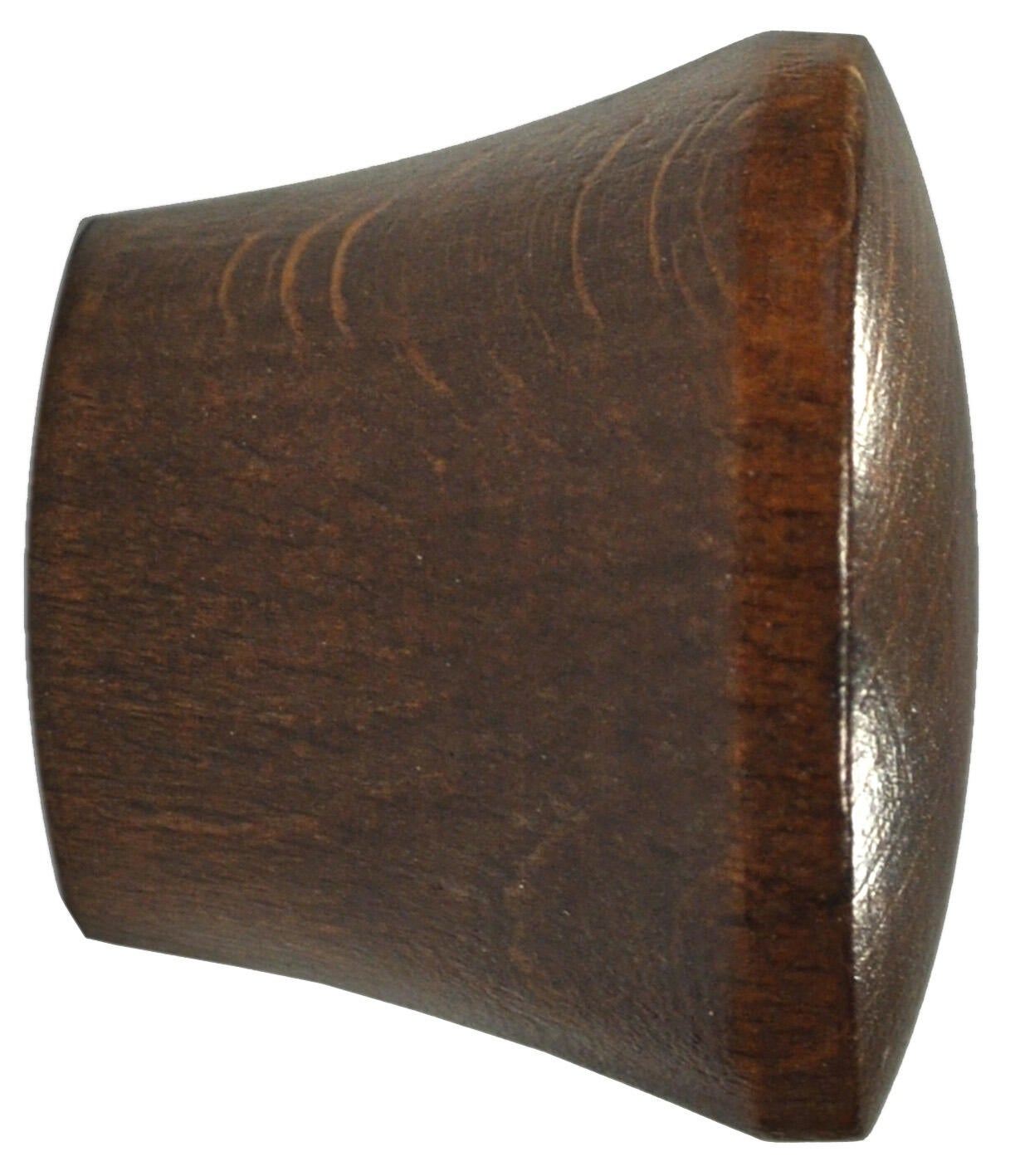 2 Terminales para barra de cortina Copa pomo INSPIRE madera roble oscuro para barra diámetro 28 mm - 3