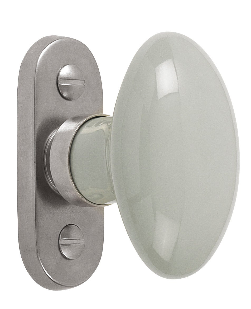 Crémone Uni, porcelaine nickelé gris - 4