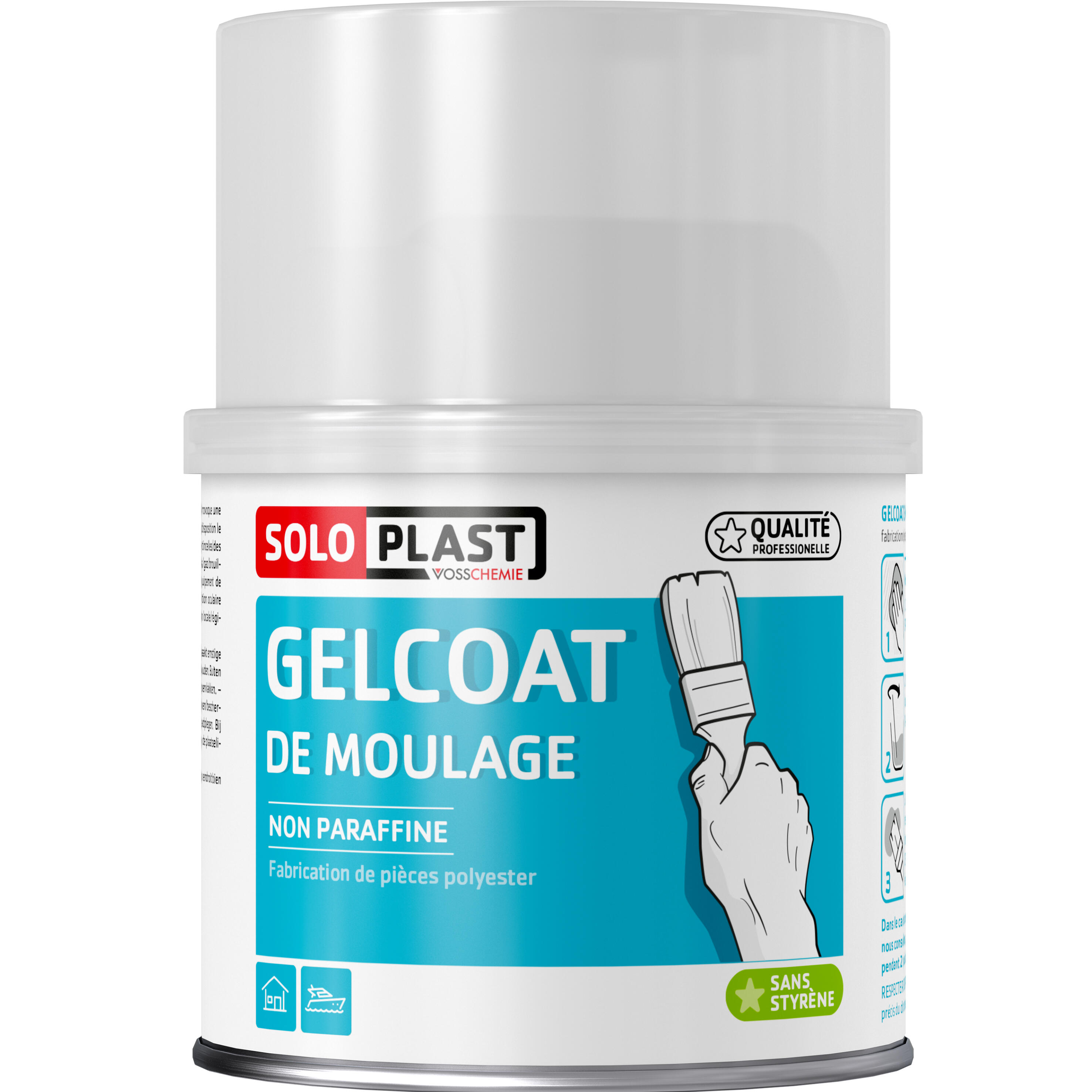 SOLOPLAST Penna per ritocchi di colore - Bianco lucido - 10ml