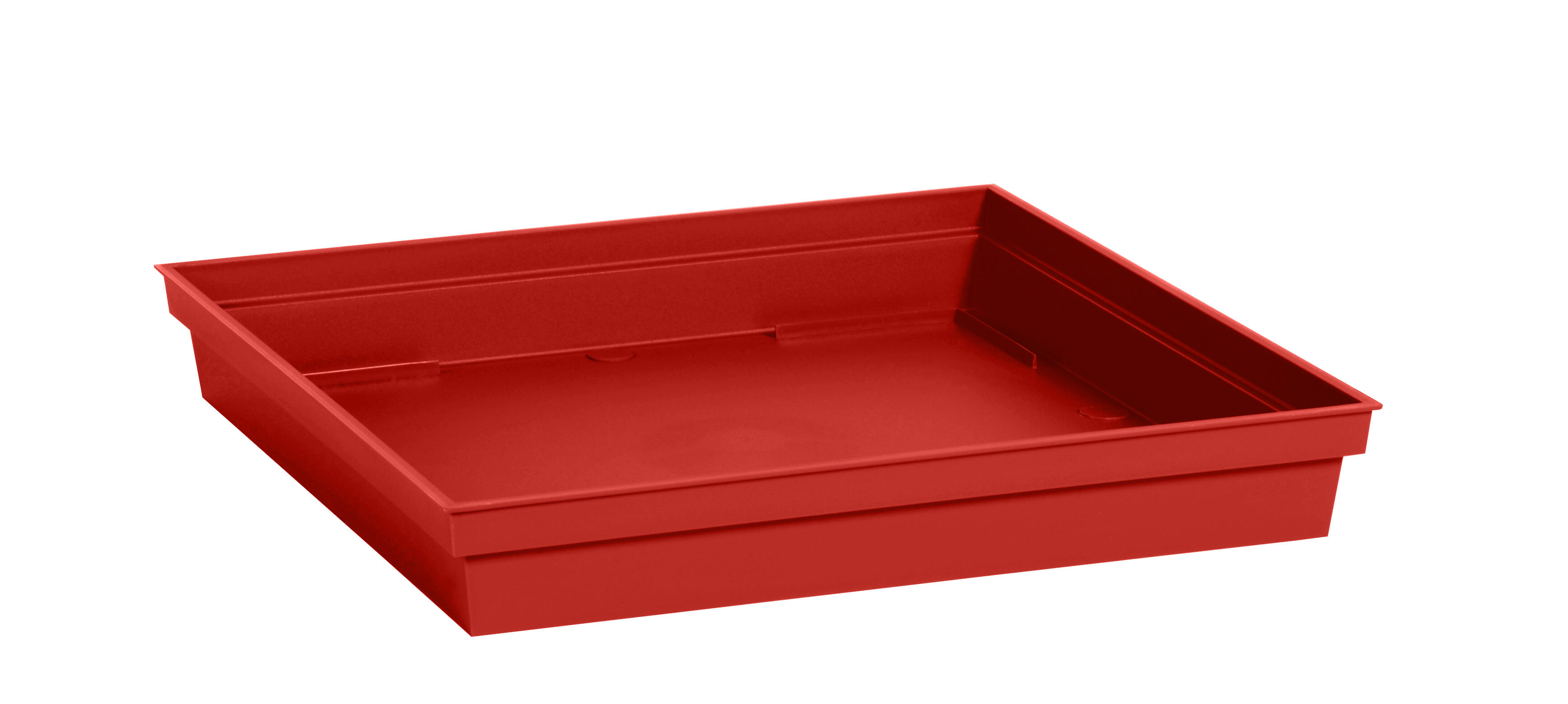 Soucoupe pour pot de fleurs et plantes rouge EDA | Leroy Merlin