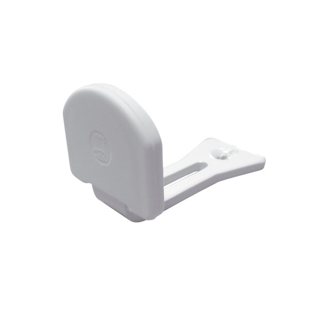 Butée de volet réglable tampon composite blanc, H.40 x L.40 x P.70 mm AFBAT