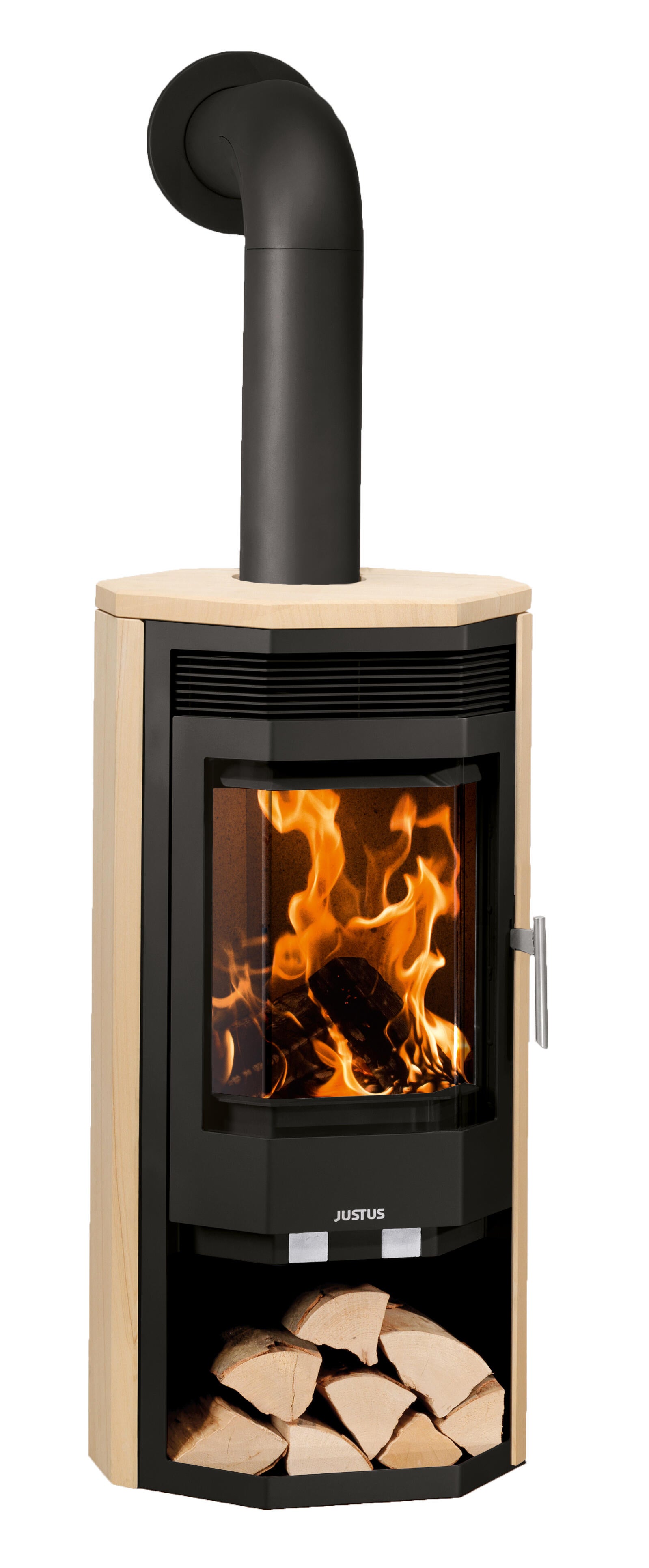 Poêle à bois JUSTUS Usedom noir / beige, 7 kW Leroy Merlin — free download