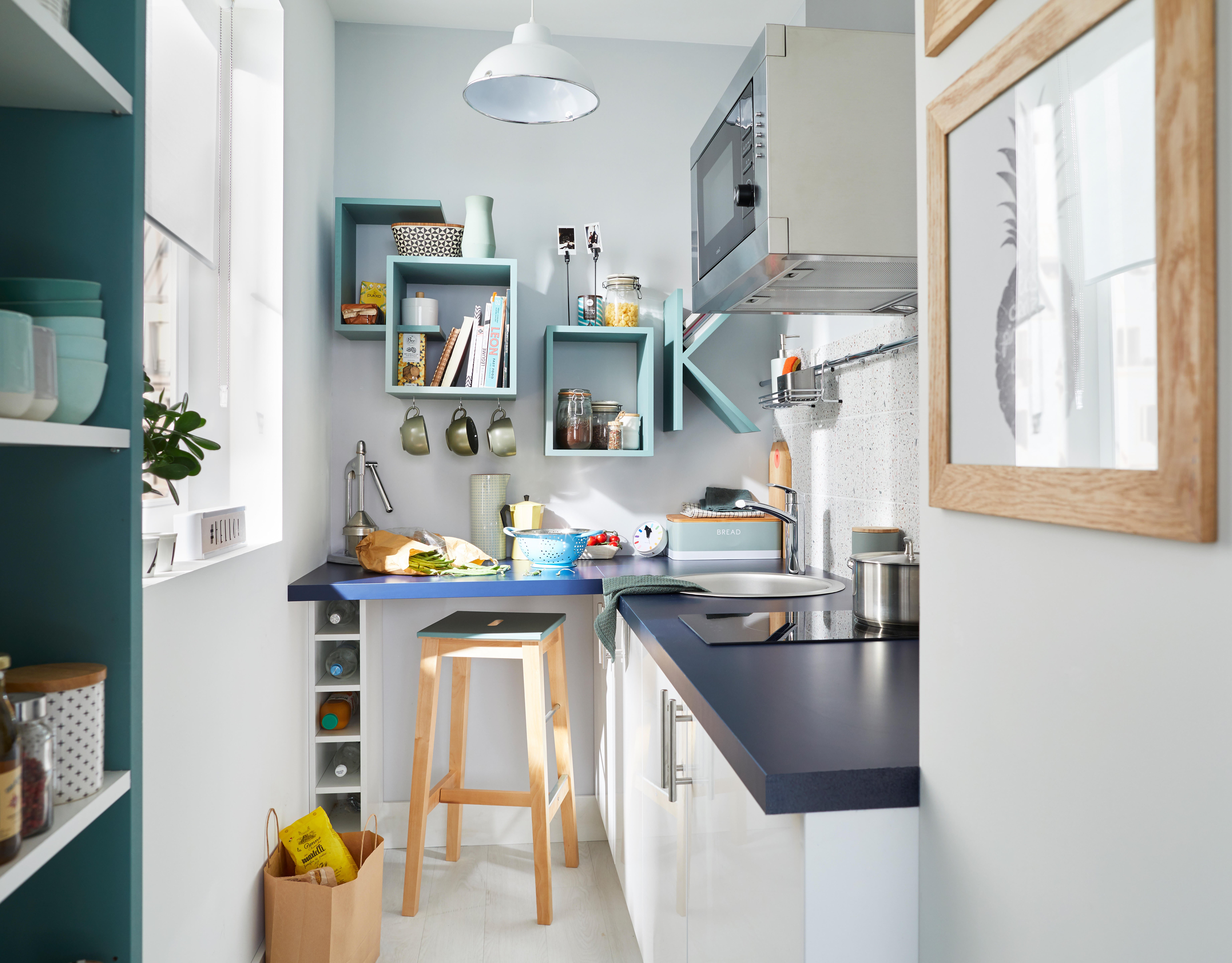 Etagère murale blanc, L.60 x P.20 cm Ep.18 mm - 3