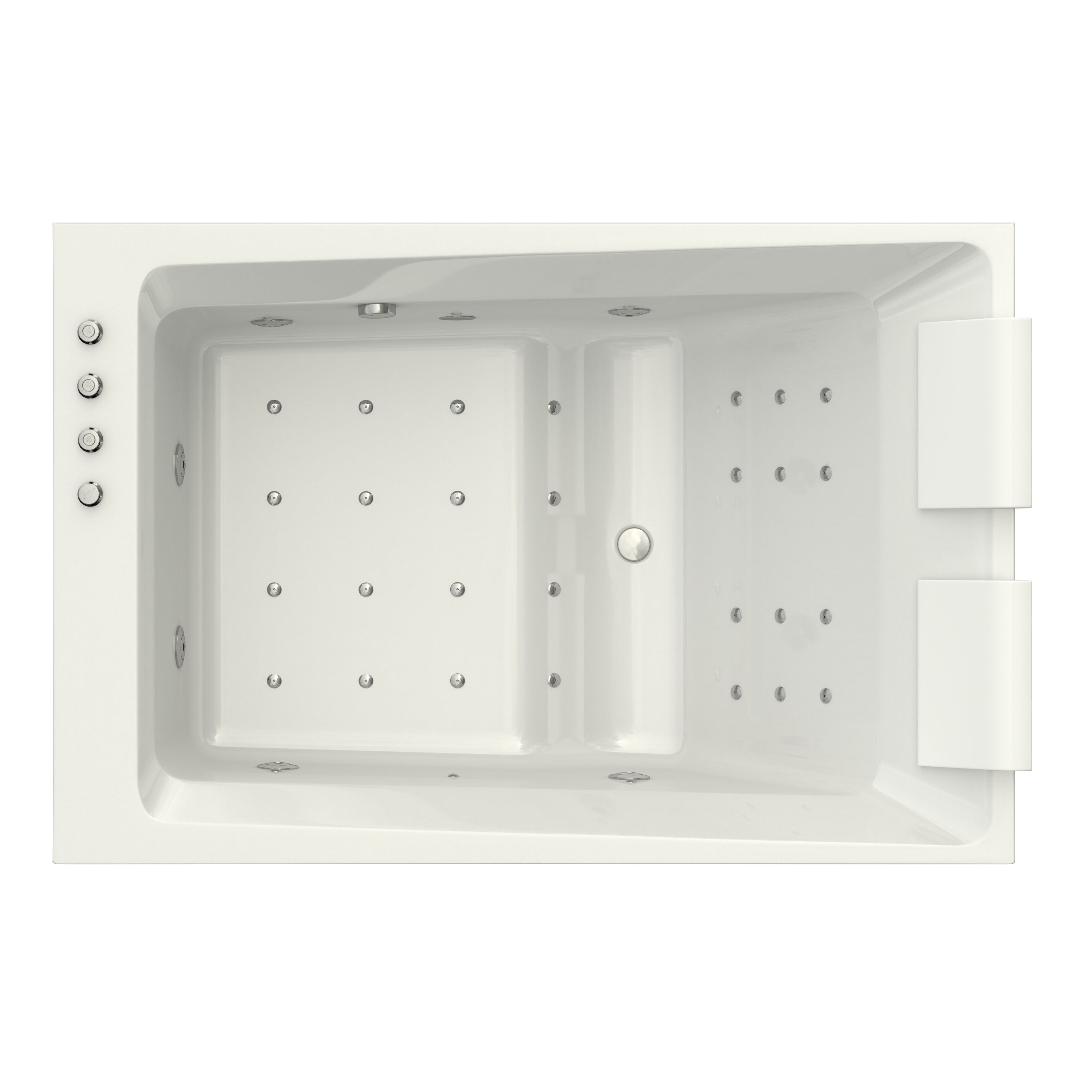 Baignoire balnéo avec tablier L.180x l.120 cm, SPALINA Kensho - 4