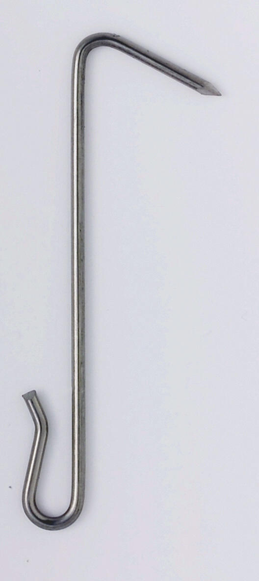 Crochet pointe pour ardoise inox 17%, L.80 mm 900 pièces