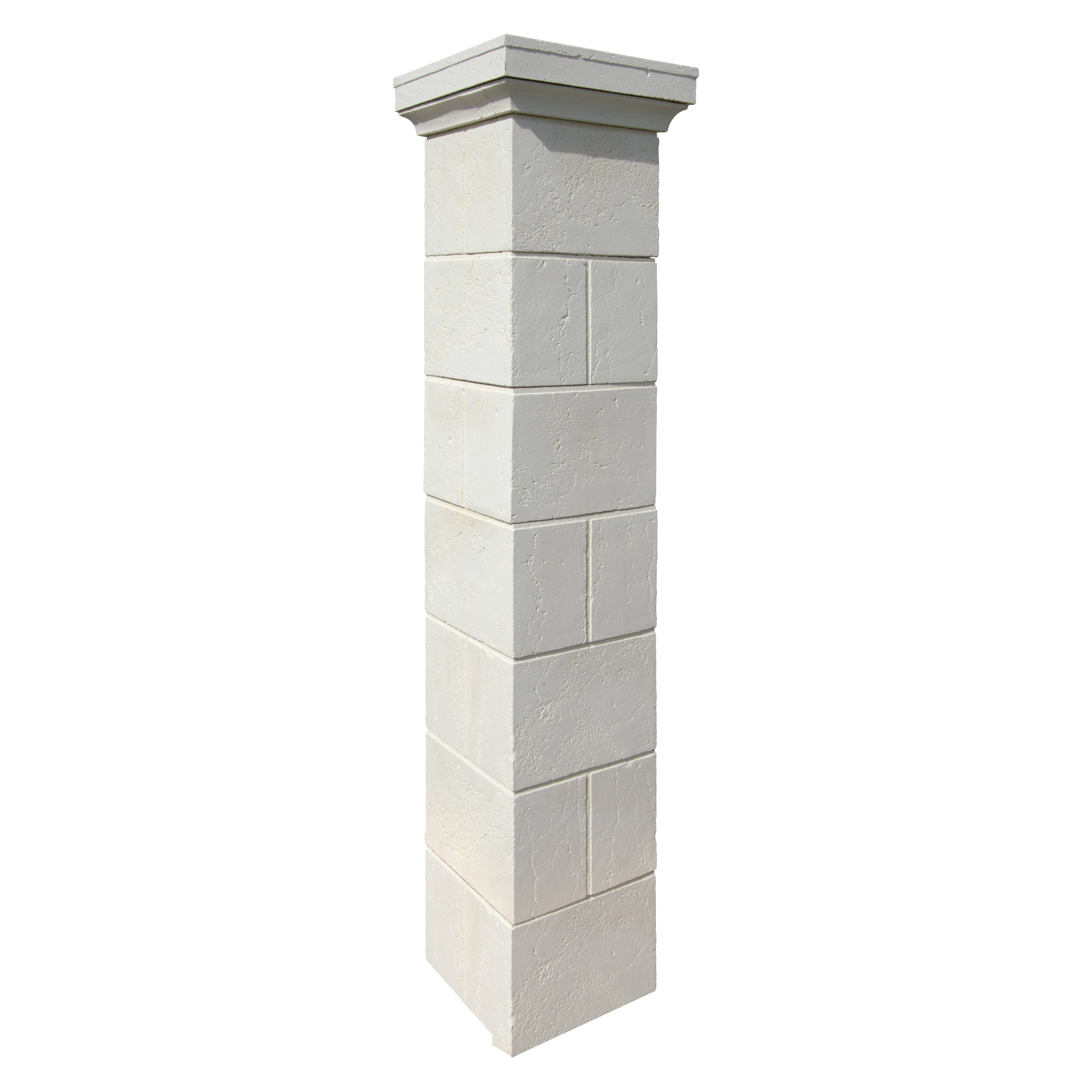 1 kit pilier Saintonge crème, H.2,18 m - 2