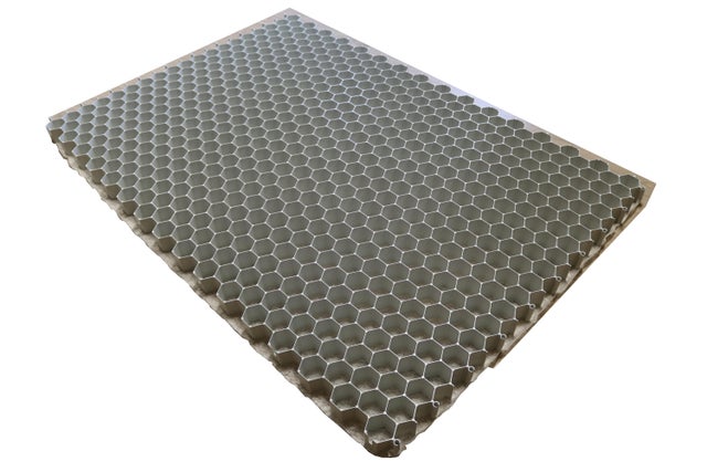 Plaque stabilisatrice pour gravier avec géotextile, ALVEPLAC Grise
