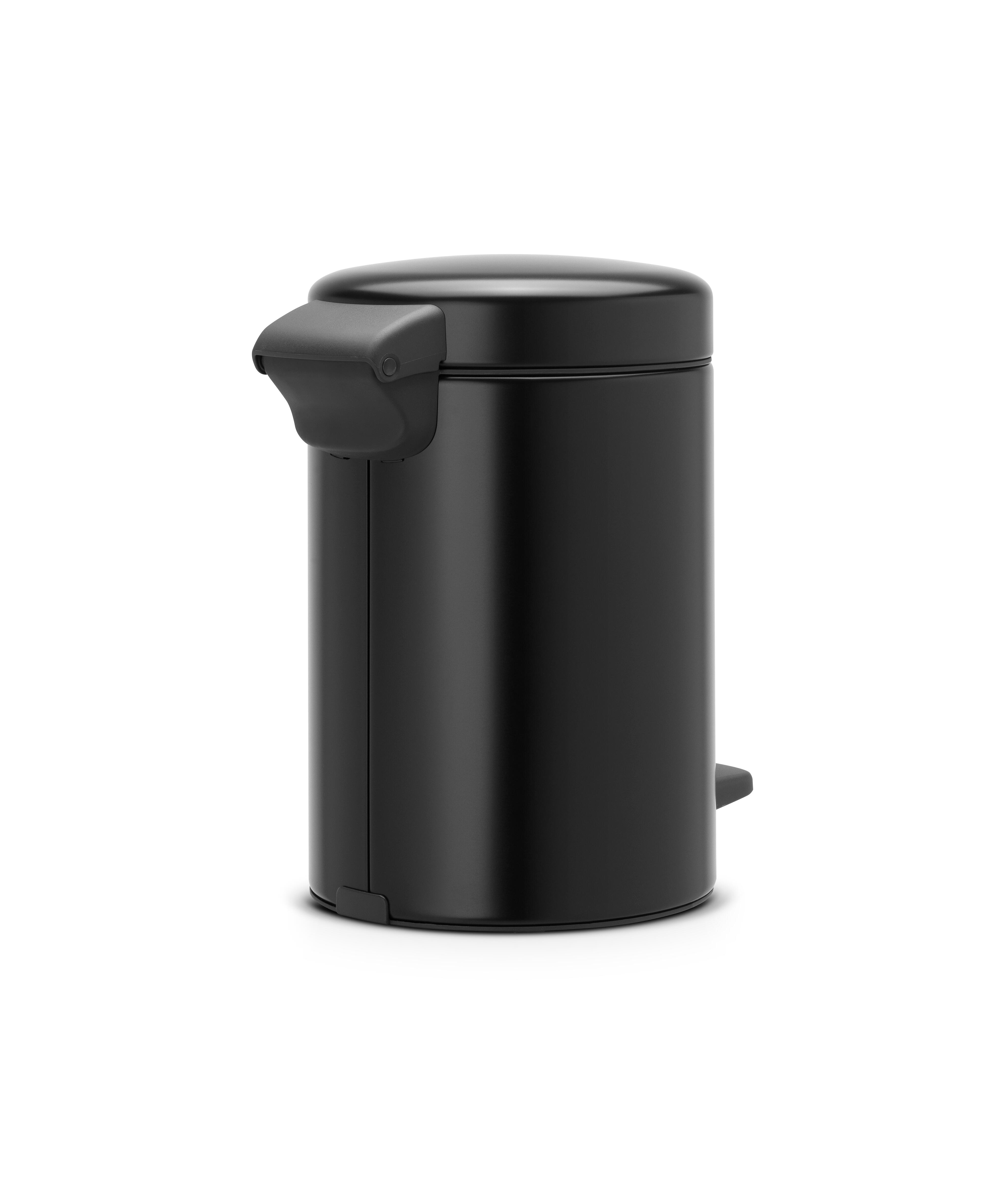 Balde do lixo BRABANTIA NEWICON PRETO MATE 3L - 11