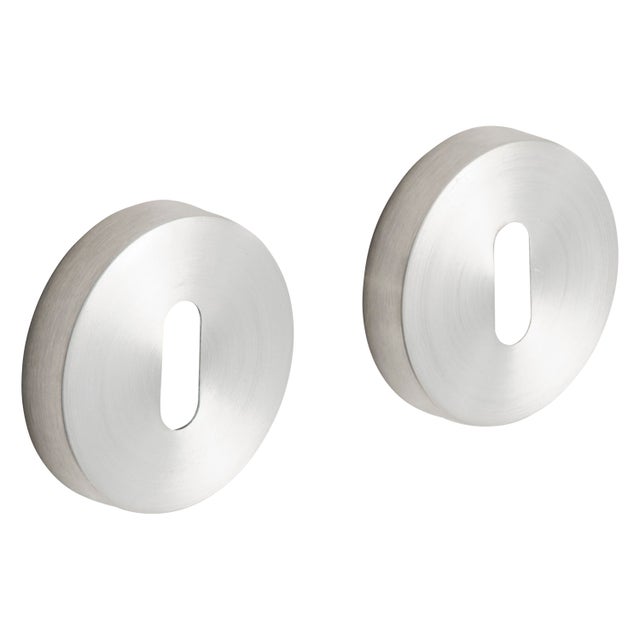 2 rosaces INSPIRE trou de clé, inox brossé B1