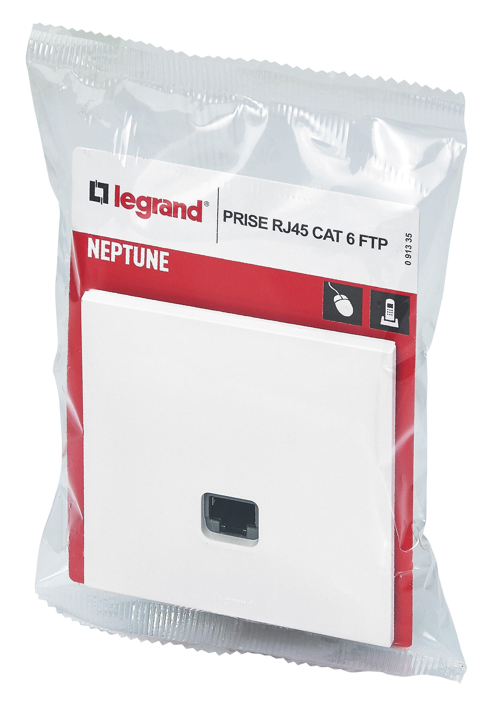 Prise rj45 Neptune, blanc, LEGRAND - 4