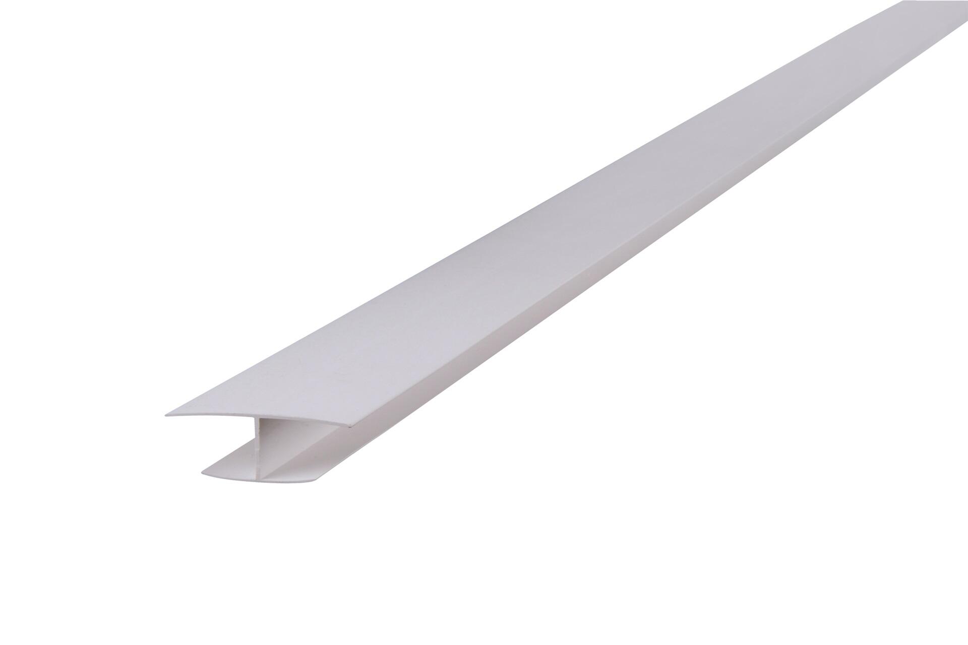 Jonction panneau en H PVC mat blanc, L.2.5 m x l.4 cm x H.2 cm | Leroy ...