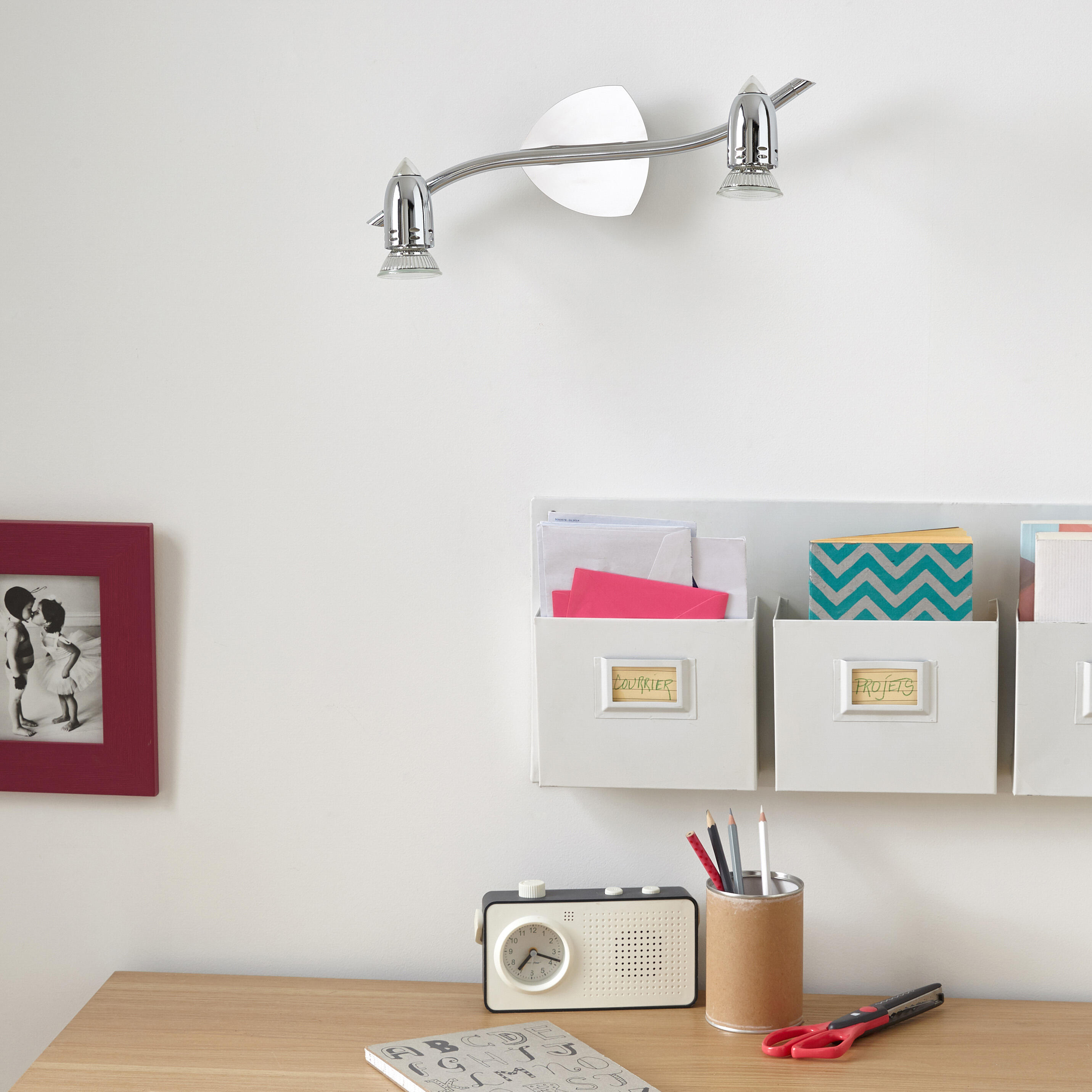 Faretto decorativo senza fonte luminosa BOMBER in acciaio GU10 10W INSPIRE 2 luci - 4