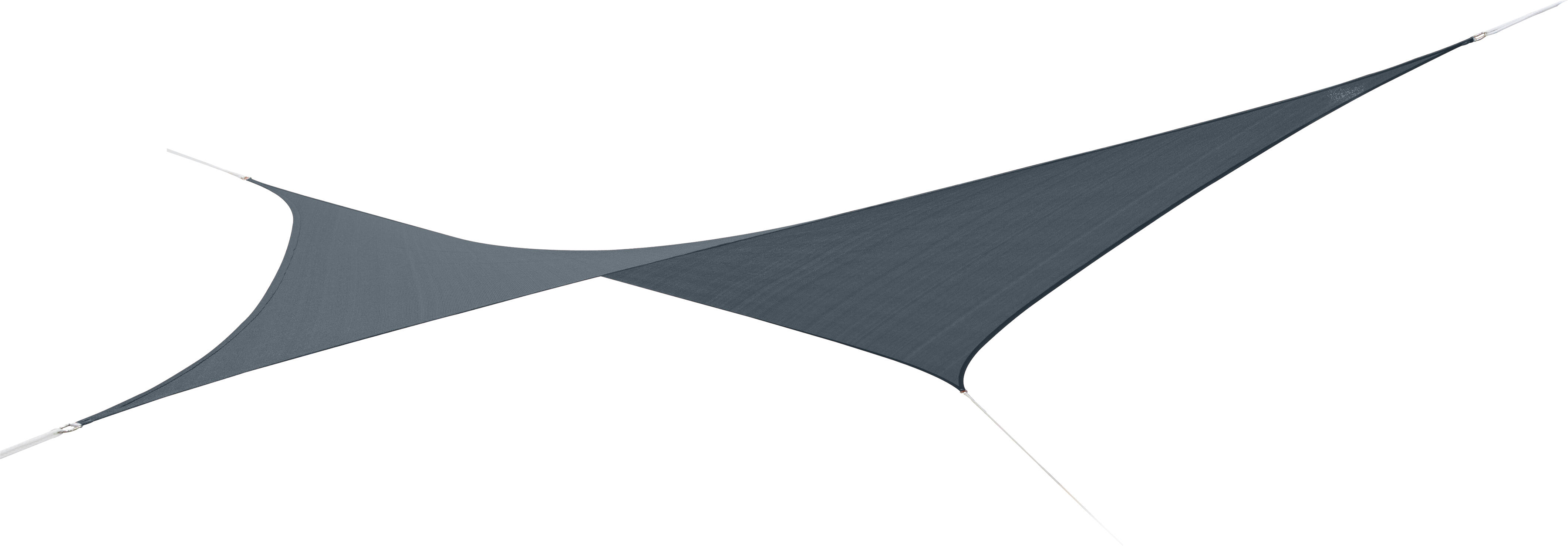 Voile d'ombrage polyéthylène rectangulaire ardoise Vsa43,JARDILINE L.400xl.300cm - 2