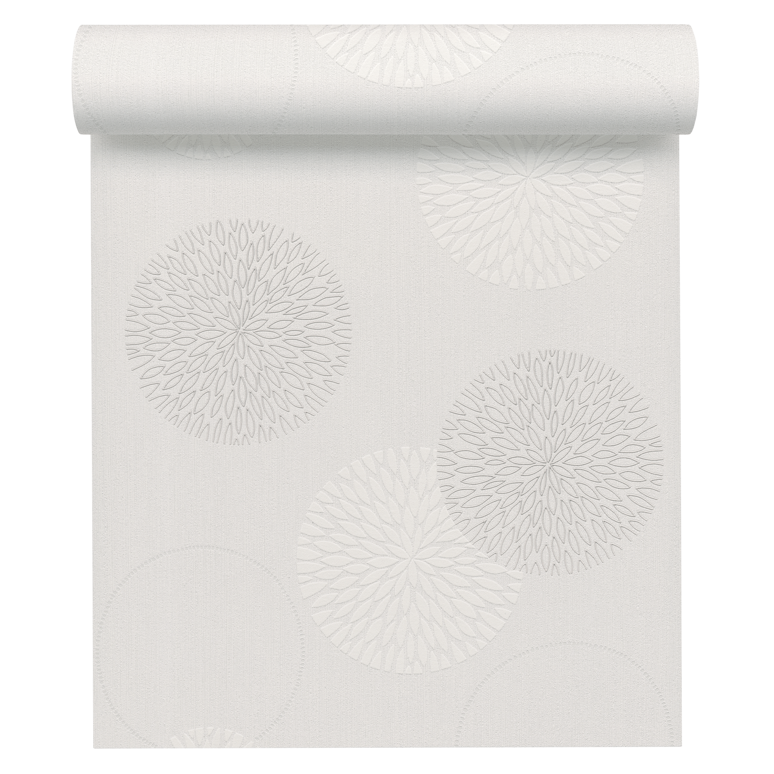 Papier peint intissé Spot bulles blanc - 5