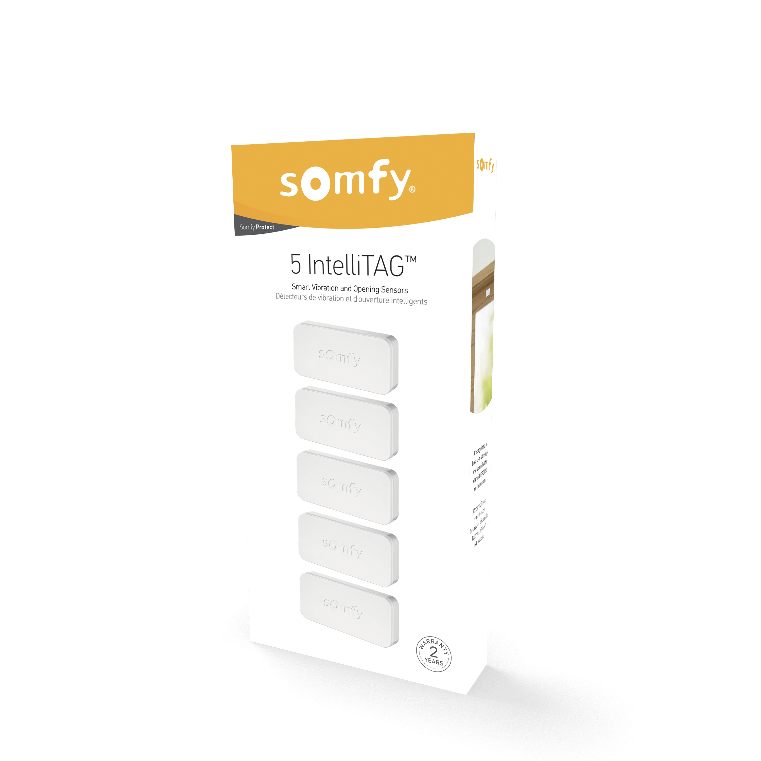 Lot de 5 détecteurs d'ouverture IntelliTAG, SOMFY Protect blanc - 6
