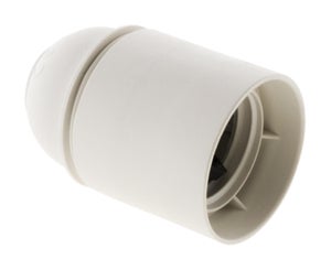 Douille E27 plastique lisse blanc HBF Leroy Merlin Les bons plans des petits projets avant l'été