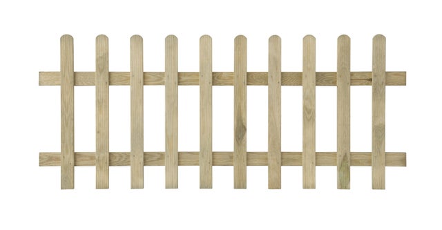 Clôture bois naturel, H.80 x l.180 cm