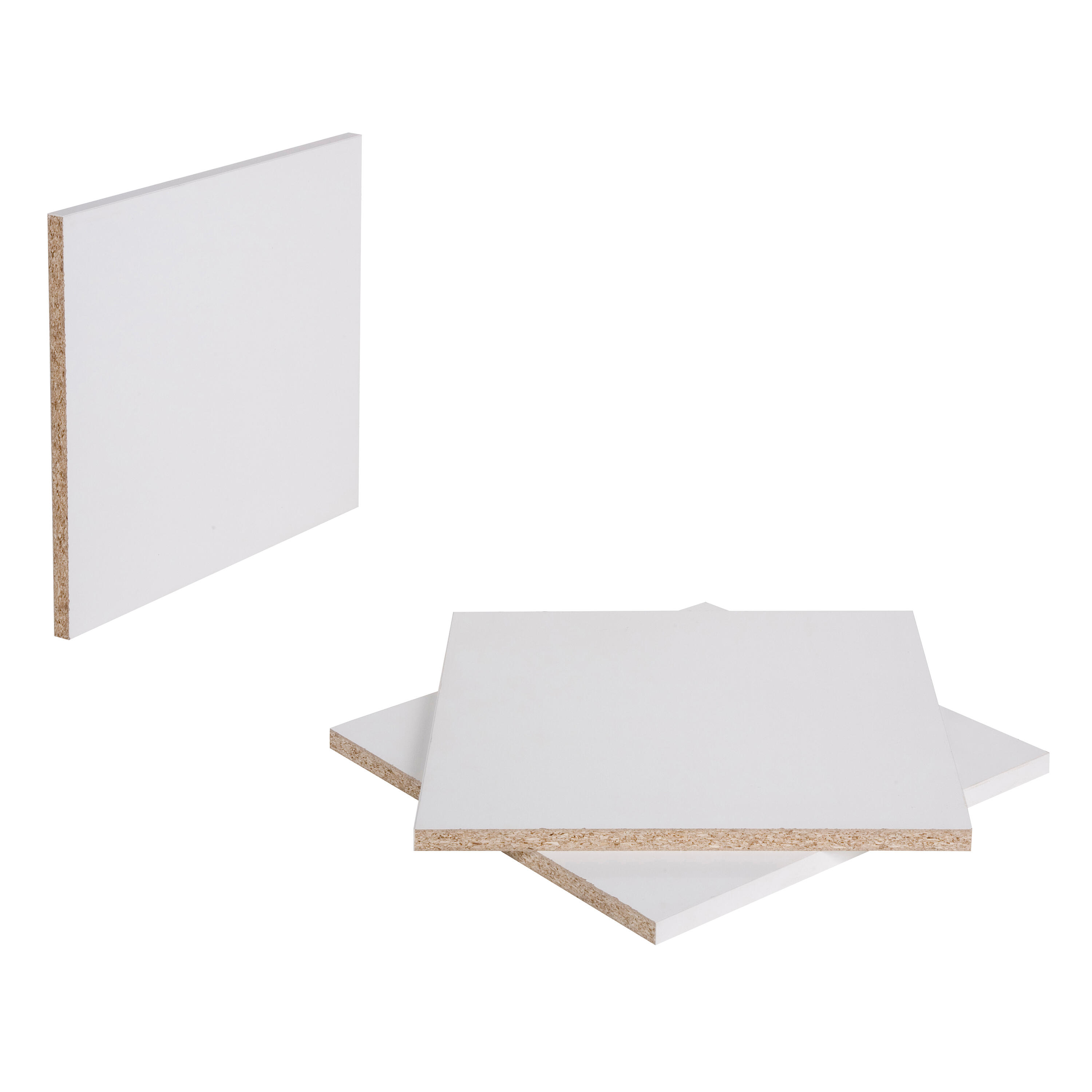 Tablette aggloméré mélaminé super blanc UNILIN, L.250 x l.40 cm x Ep.18 mm - 6